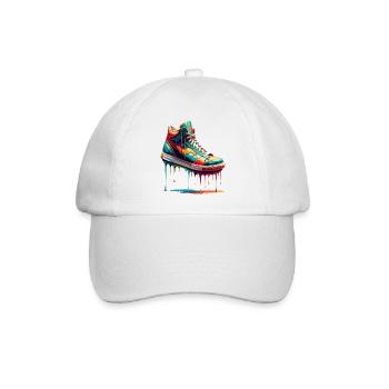 Tennis de la peinture - Casquette classique - blanc/blanc - Devant