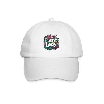 PFLANZEN-LADY - Baseballkappe - Weiß/Weiß - Vorne