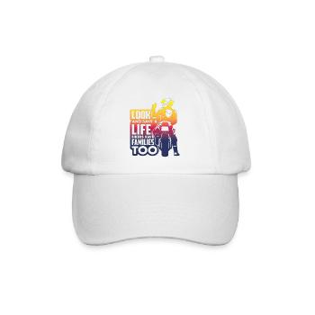 Voyage d’été en montagne en moto cross mountain - Casquette classique - blanc/blanc - Devant