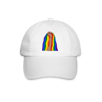 Raise your fist and be proud - Baseball Cap - white/white - Front