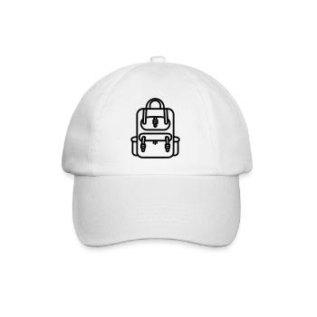 Rucksack - Baseballkappe - Weiß/Weiß - Vorne