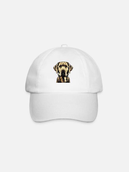 Labrador Retriever Hund Liebe Junge Süße Labradore - Baseballkappe - Weiß/Weiß