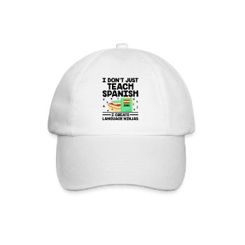 Foreign Language Teacher School Languages Teachers - Baseball Cap - white/white - Front