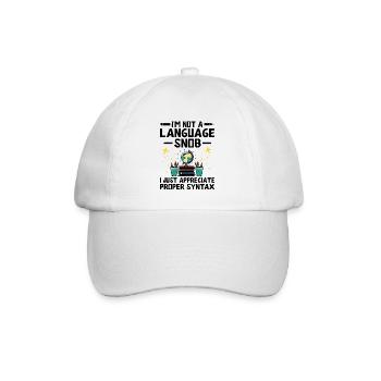 Foreign Language Teacher School Languages Teachers - Baseball Cap - white/white - Front