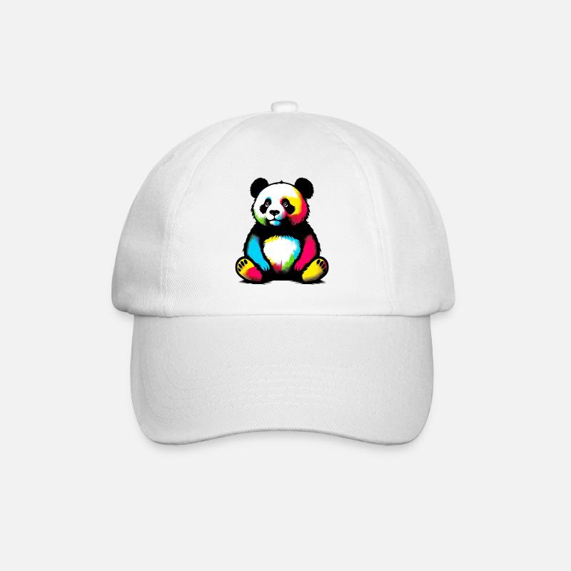 Panda - Baseballkappe - Weiß/Weiß