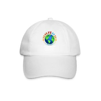 Schönes "gegen Rassismus" Refugees Welcome - Baseballkappe - Weiß/Weiß - Vorne