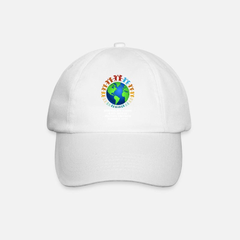 Schönes "gegen Rassismus" Refugees Welcome - Baseballkappe - Weiß/Weiß