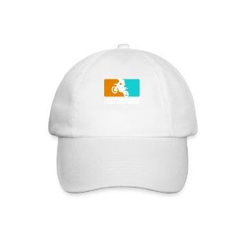 Motocross Enduro Moto Supermoto - Casquette classique - blanc/blanc - Devant