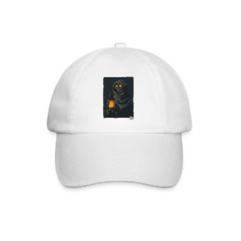 Dark Grim Reaper with Oil Lamp - Baseball Cap - white/white - Front