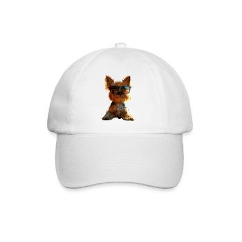 Yorkshire Terrier Dog Lover Cute Yorkie - Baseball Cap - white/white - Front
