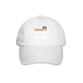 Retro Vintage Dad Witz Tolles, Alle Gelegenheiten - Baseballkappe - Weiß/Weiß - Vorne
