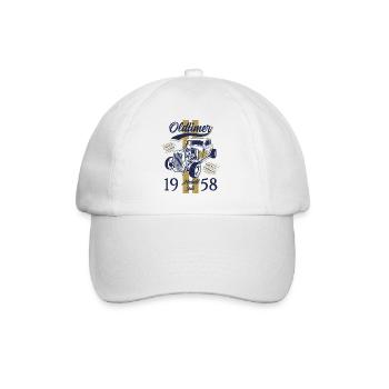 66. Geburtstag Oldtimer Juli 1958 Jahrgang 1958 - Baseballkappe - Weiß/Weiß - Vorne