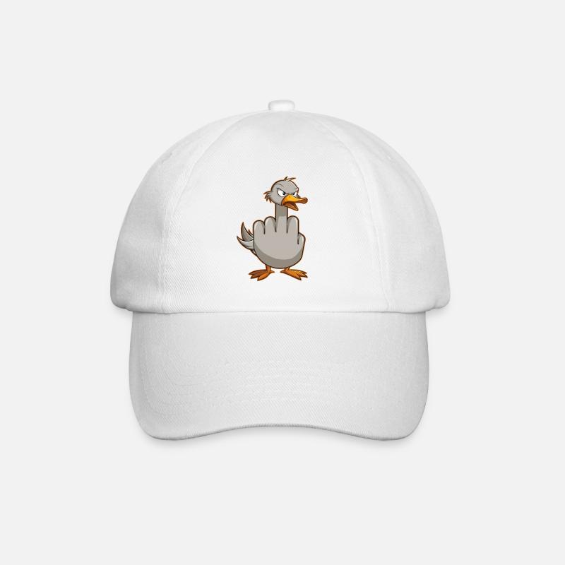Ultimativ-lustiges Möwen Outfit! Perfekt und Nerds - Baseballkappe - Weiß/Weiß