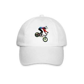 BMX Rennen Rennen - Baseballkappe - Weiß/Weiß - Vorne