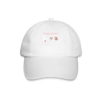 String Theory Nerd Schrödinger's Cat - Baseball Cap - white/white - Front