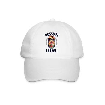 Fille russe ! Russie Matriochka Russe pour - Casquette classique - blanc/blanc - Devant