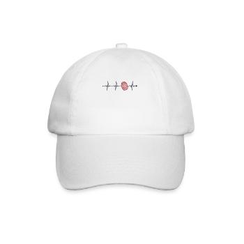 Forensics Heartbeat Science Psychology Forensic - Baseball Cap - white/white - Front