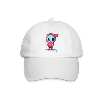 Poupée zombie heureuse avec coeur pour l’amour - Casquette classique - blanc/blanc - Devant