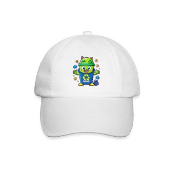 POUBELLES - Casquette classique - blanc/blanc - Devant