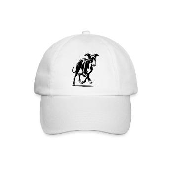 Whippet - Baseballkappe - Weiß/Weiß - Vorne