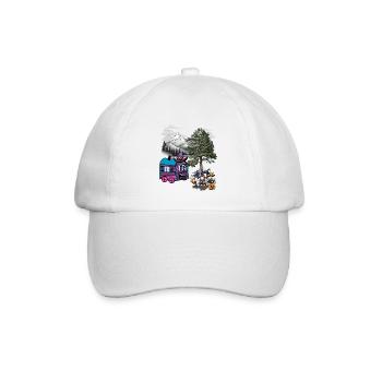 Sorcière Sorcières Halloween Construction Trailer - Casquette classique - blanc/blanc - Devant
