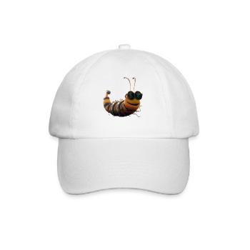 Chenille Drôle Larve Chenille Cadeau Chenille Mignonne - Casquette classique - blanc/blanc - Devant