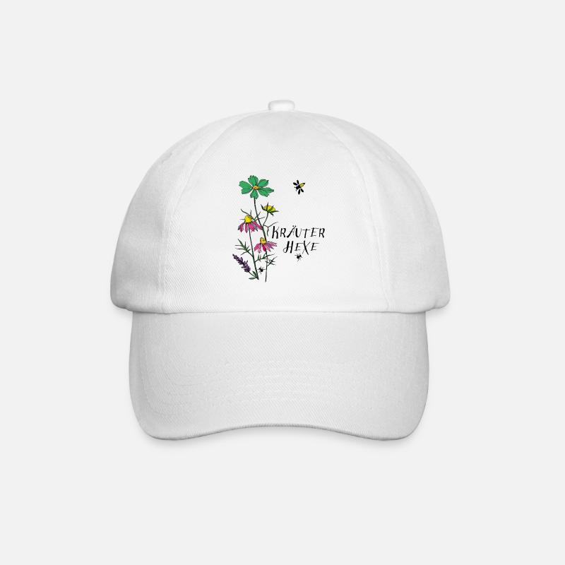 Sorcière des herbes - Casquette classique - blanc/blanc