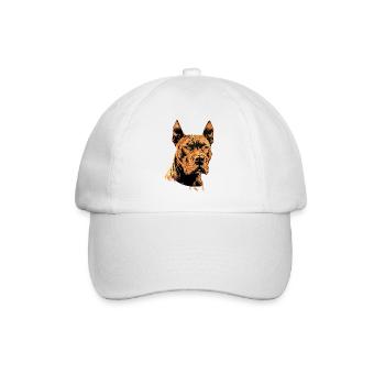 Pitbull Bulldog Pittie American Pitbull Terrier - Casquette classique - blanc/blanc - Devant