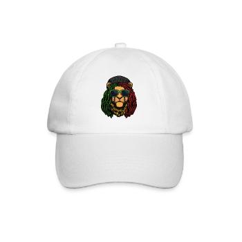 Rastafari Music Vibes Only Rasta Jamaica Reggae - Baseball Cap - white/white - Front