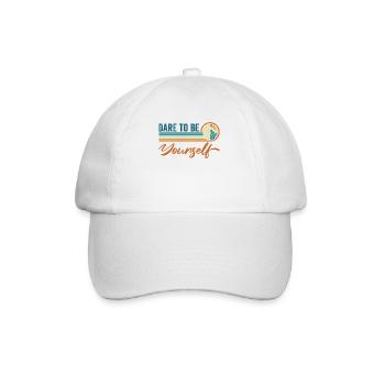Vintage « Osez Être Vous-même » Audacieux Unique - Casquette classique - blanc/blanc - Devant