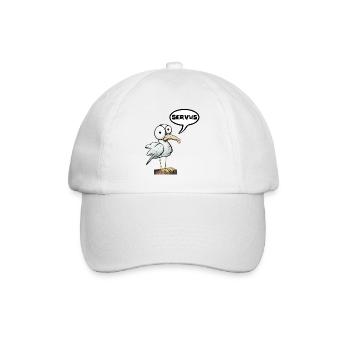 servus seagull North Sea Baltic Sea mood seagull - Baseball Cap - white/white - Front