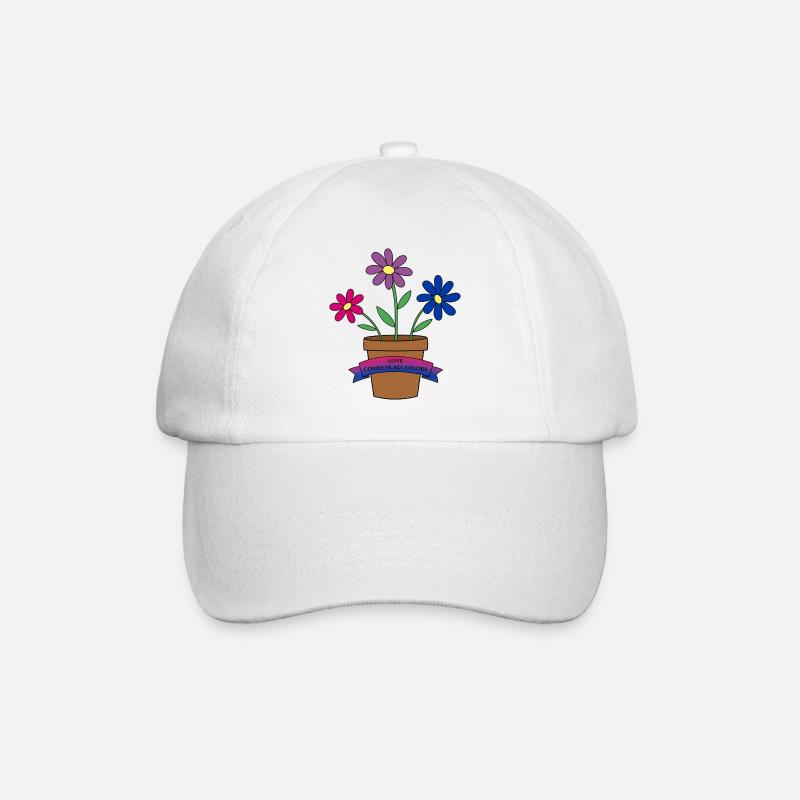 bisexual flowers - Baseballkappe - Weiß/Weiß
