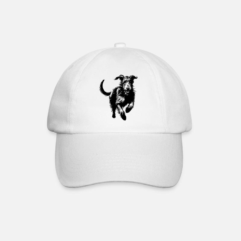 Irish Wolfhound - Baseballkappe - Weiß/Weiß