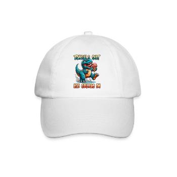 Tonsils Out Ice Cream In Dino Tonsillectomy Tonsil - Baseball Cap - white/white - Front