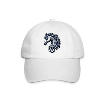 Poney Cheval - Casquette classique - blanc/blanc - Devant