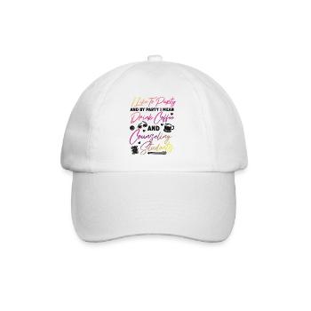 School Counselor Coffee I Like To - Baseball Cap - white/white - Front