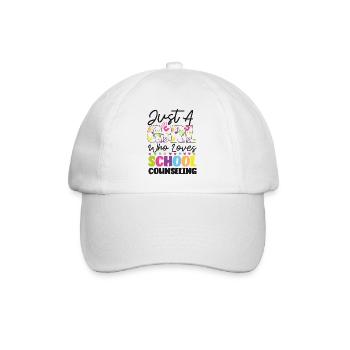 Conseillère scolaire Juste une fille qui - Casquette classique - blanc/blanc - Devant