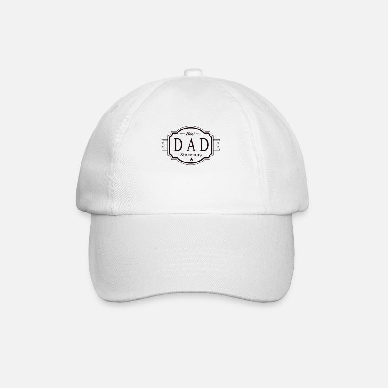 Bester Papa seit 2019 - Baseballkappe - Weiß/Weiß