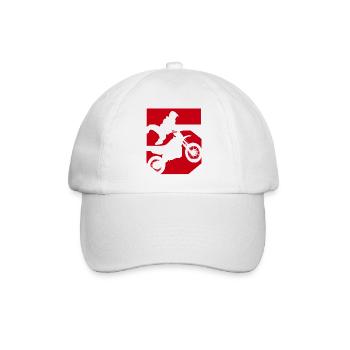 Moto 5 Biker - Baseballkappe - Weiß/Weiß - Vorne