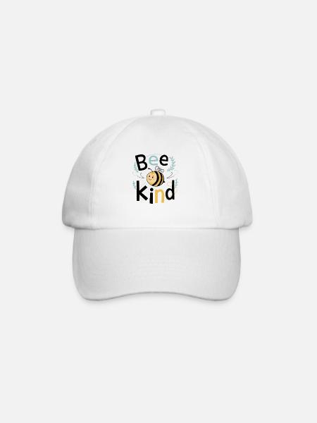 Bee Kind Biene Bienchen - Baseballkappe - Weiß/Weiß