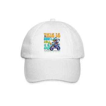 Motocross 13th Birthday - Baseball Cap - white/white - Front