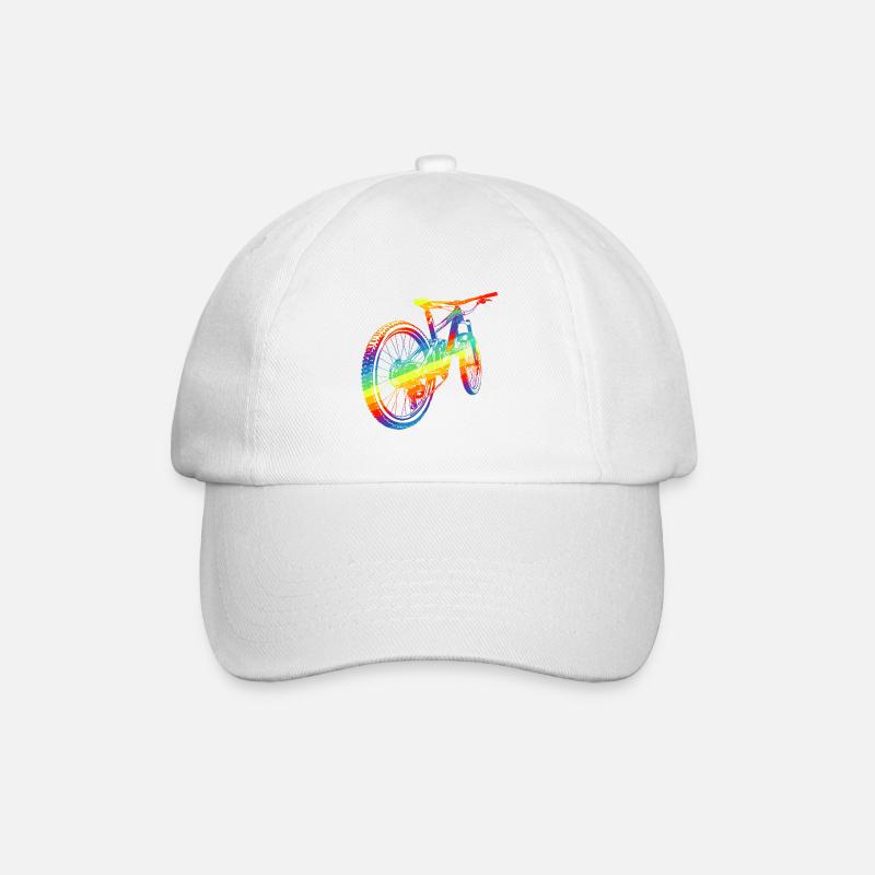 Vélo BMX coloré - Casquette classique - blanc/blanc