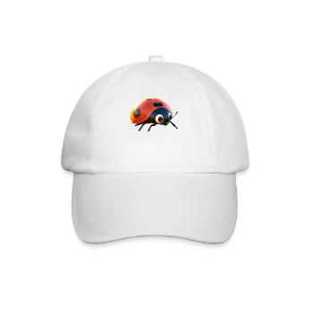 Marienkäfer Ladybug Insekten Bunt Süße Marienkäfer - Baseballkappe - Weiß/Weiß - Vorne