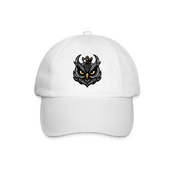 Couronne de tête de hibou - Casquette classique - blanc/blanc - Devant