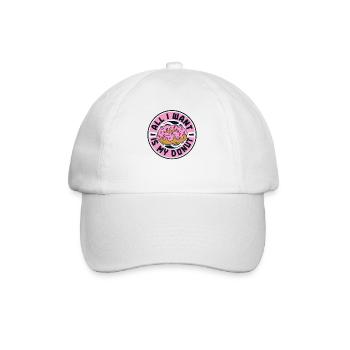 Alles, was ich will, ist mein Donut-Donut-Maker glasiert - Baseballkappe - Weiß/Weiß - Vorne
