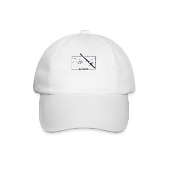 Michel-Ange Création d’Adam Basson Aerophone - Casquette classique - blanc/blanc - Devant