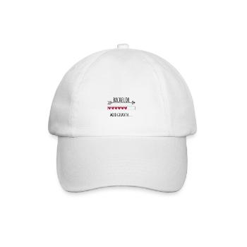 Bachelor Ausbildung Personalisierter Beruf Mädchen - Baseballkappe - Weiß/Weiß - Vorne