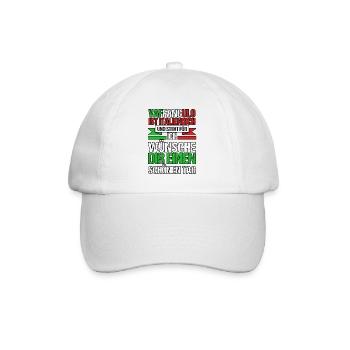 Italy Italian Vaffanculo - Baseball Cap - white/white - Front