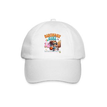 Basketball 15th birthday girl basketball player - Baseball Cap - white/white - Front