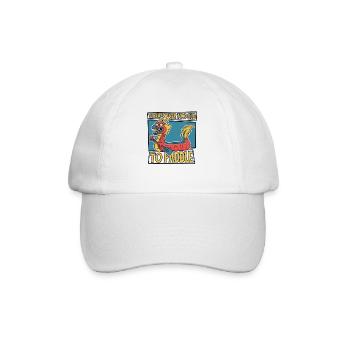 Never Too Old To Paddle Team Paddler Drummer - Baseball Cap - white/white - Front